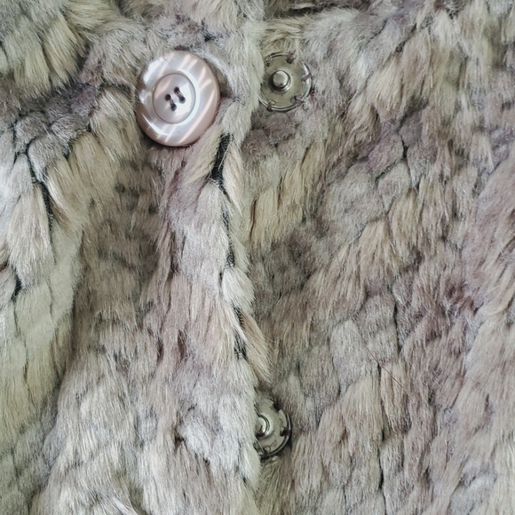 Sisters Outerwear Faux Fur Capelet XL Lined Cozy Jacket Opera Retro Old Money - Picture 4 of 12